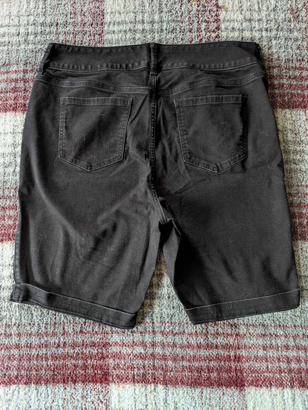 torrid Black Stretch Denim Bermuda Shorts - Picture 2 of 2